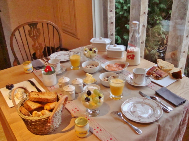 Petit-déjeuner au Clos Pasquier