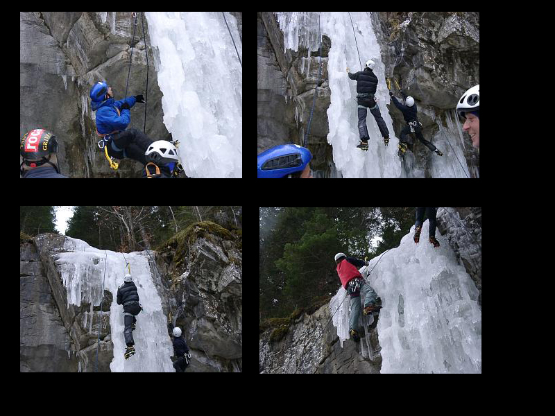 Drytooling et cascade de glace